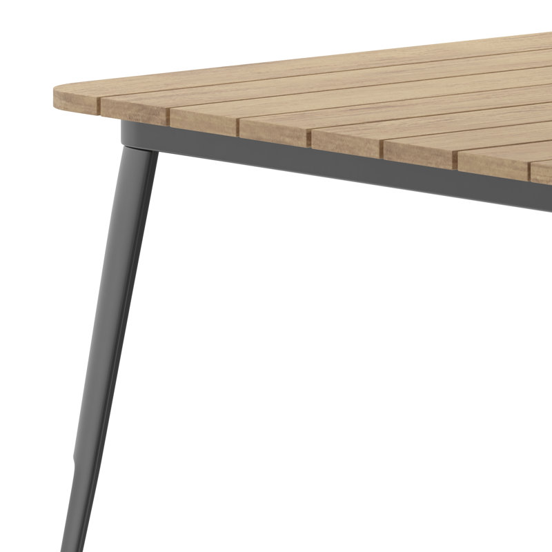 Table de restaurant commerciale intérieure / extérieure en polyester Harewood, L 36 po x L 36 po