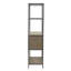 Bibliothèque à 3 tablettes avec armoire de rangement