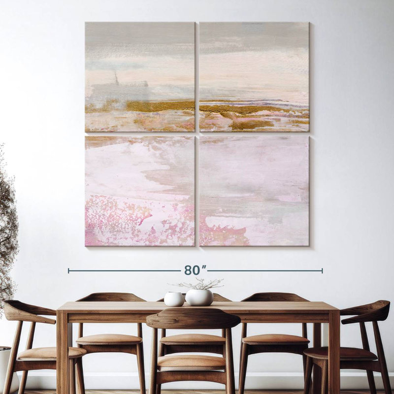 Magenta Skyline I, 74" H x 74" W