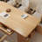 Brown Rectangular Solid Wood with 6 drawers desk-1201844319
