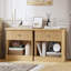 57.7cm W Manufactured Wood Bedside Table-363509163