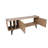 Modern Oak TV Stand with Wall-Mount Option, 59.1 x 24.4 x 15.7 inches | 100% Melamine Coated Particle Board, Thickness: 0.7 inches | Stylish Scandinavian Design, Durable Plastic Legs, Multiple Shelves for Organized Storage