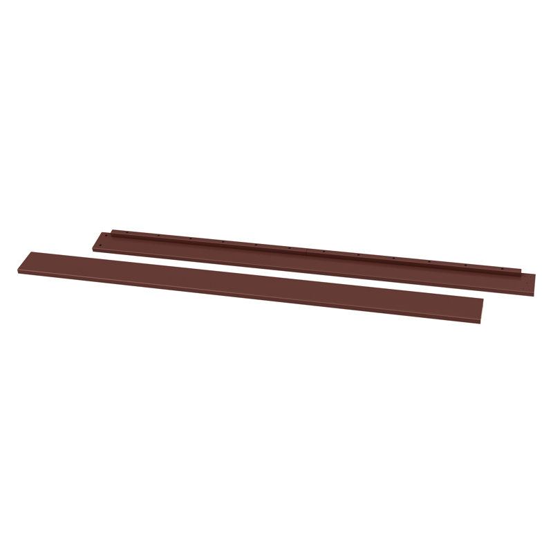 Rails pour lit double, Cramoisi