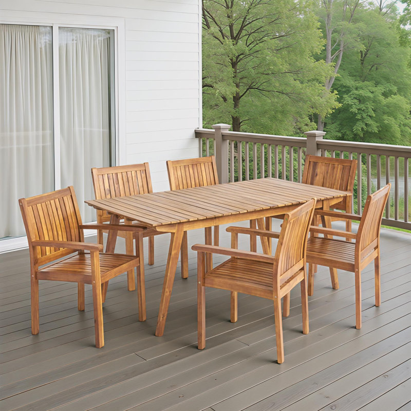 Ensemble repas pour 6 personnes Arvia, 30" H x 65,5" L x 37,5" L