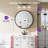 Gervon Round Wall Mounted Medicine Cabinet with Shelves-97885410-97885416