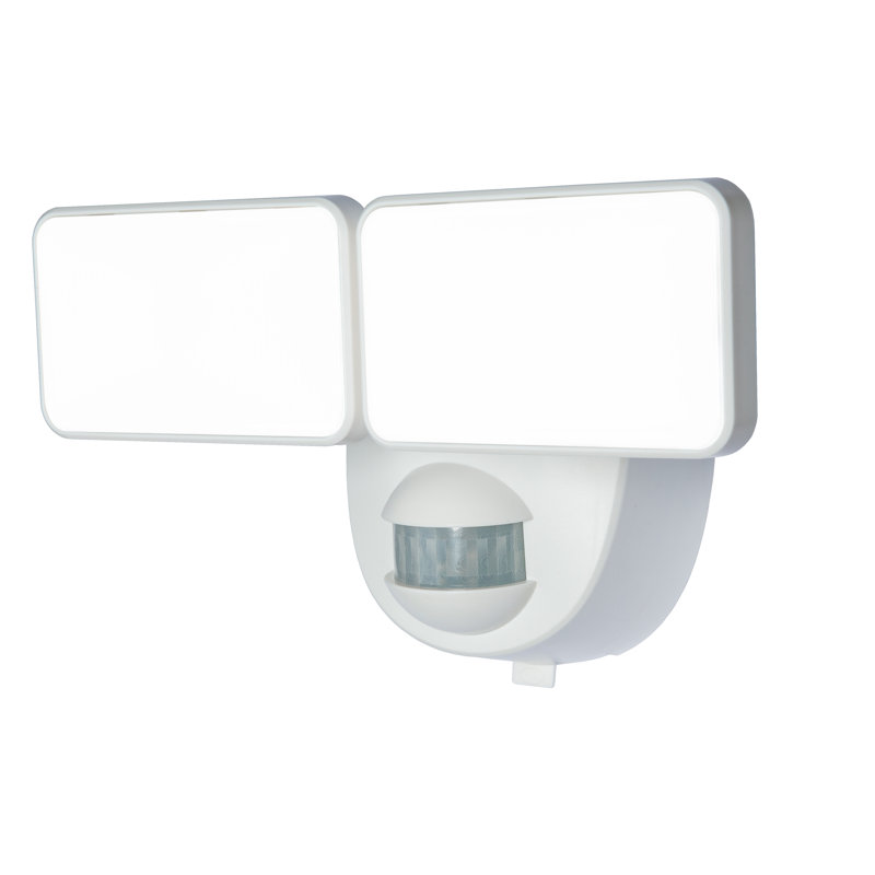 Kimimela LED Battery Operated Outdoor Security Flood Light with Motion Sensor, White