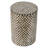 Cylindrical Garden Capiz Stool, Accent Side Table