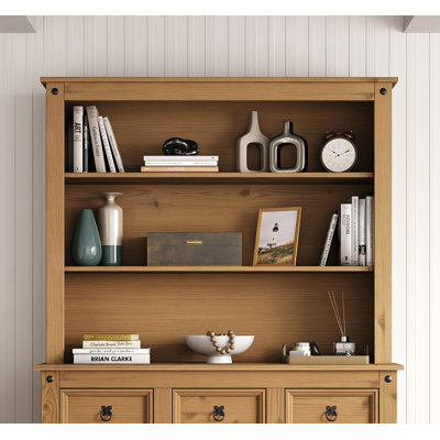 Corona 125cm Solid Wood Sideboard Top Hutch