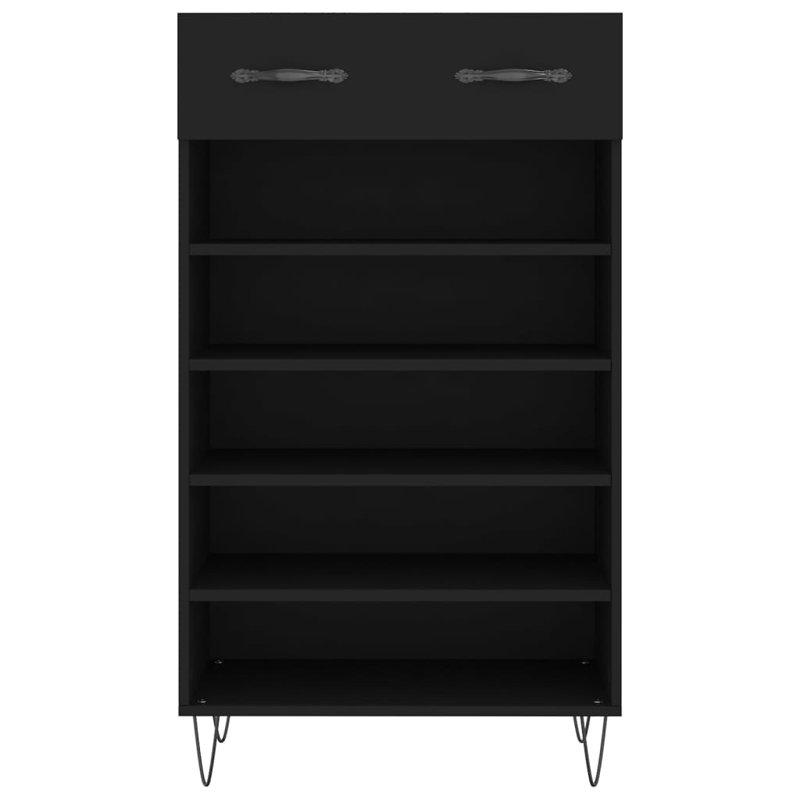 Gwyneth 10 Pair Shoe Storage Cabinet, Black