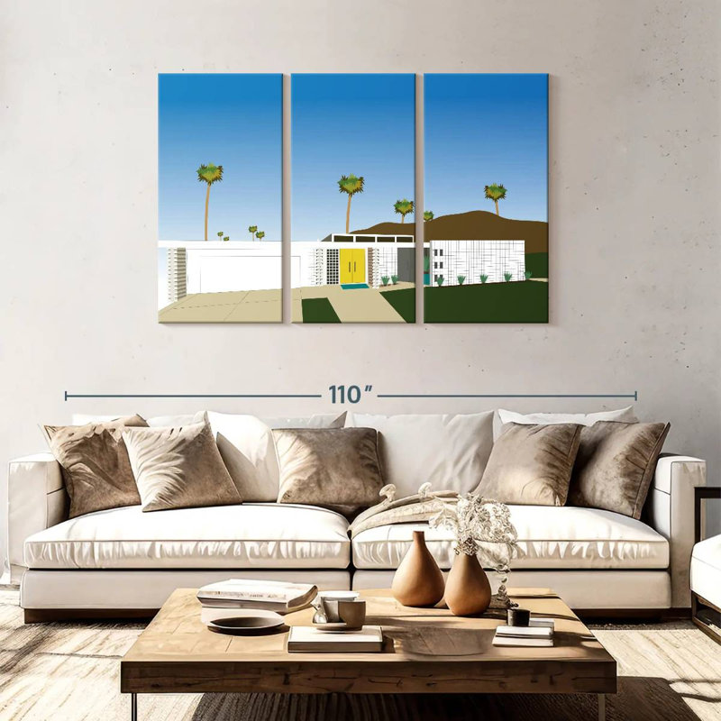 Lilie Palm Springs Living II, H 48 po x l 74 po