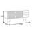 Retro Lined Sideboard