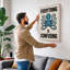 Everything Is Confusing Typography - Wrapped Canvas-1611916793-1611916789