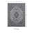 Emanuel Traditional Machine Woven Flatweave Grey and Charcoal Area Rug with Non Skid Backing -31943123