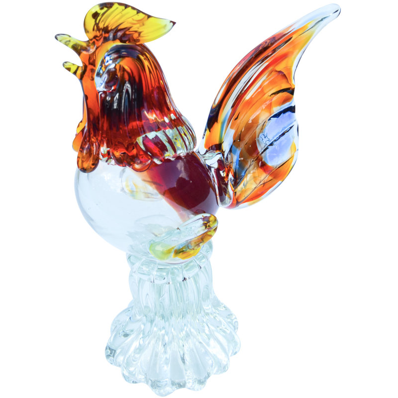 Alfredo Barbini Murano Roaster Figurine