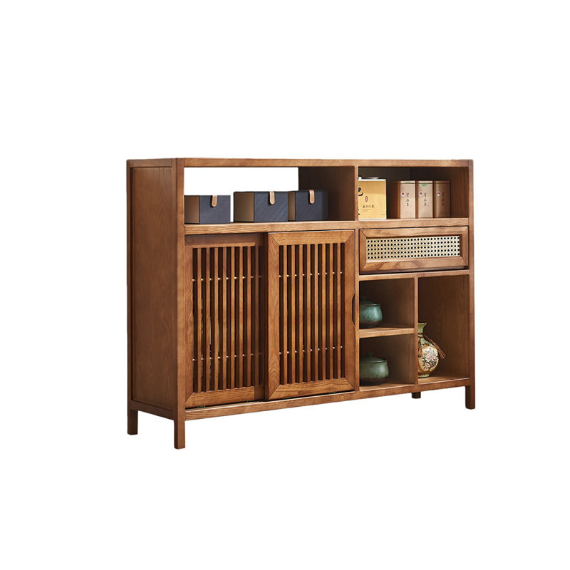 Présentoir antique de style Wabi-sabi, Marron foncé