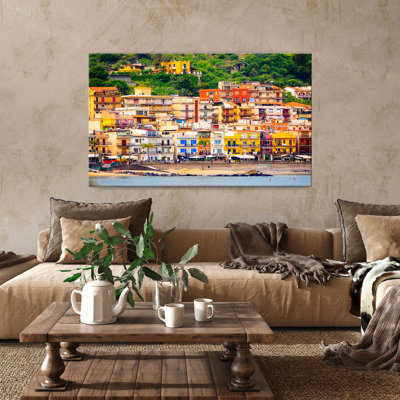 "Italian Beach Village" par Danita Delimont, reproduction sur toile