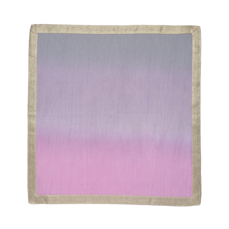 Dip Dye Linen Napkin, Lilac/Periwinkle