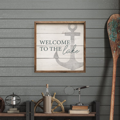 Welcome To The Lake Anchor Whitewash