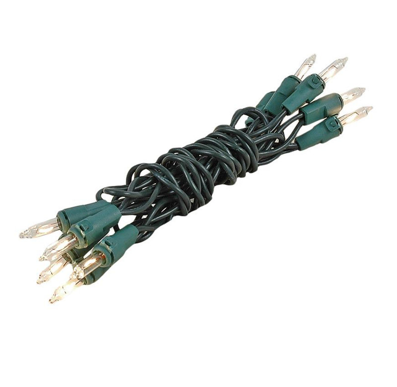 Mini-chaîne d’extérieur 10 ampoules 10 lumières 5,5 pi Shaver, blanc
