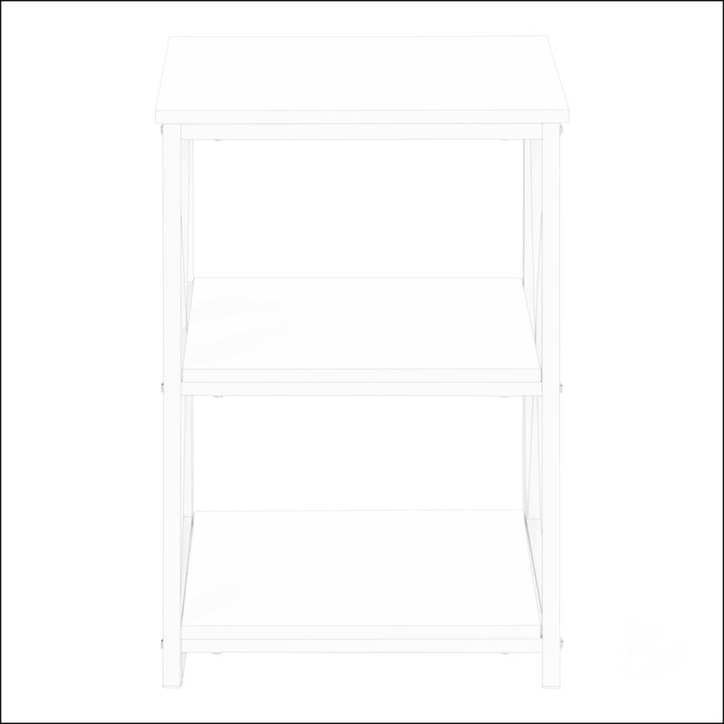 Accent Table With X-Shaped Design, Black