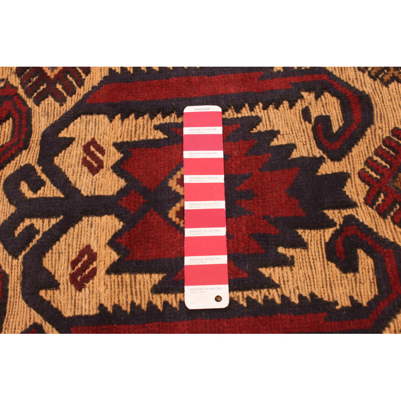 Tapis rouge tadjik 4 po 1 po x 6 po 3 po