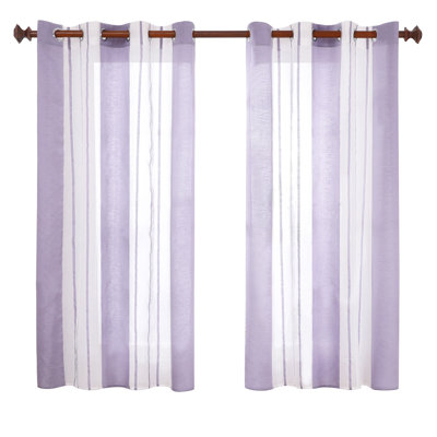 Dearious Polyester Sheer Curtain Pair