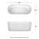 Ursula 67'' x 28'' Freestanding Soaking Acrylic Bathtub