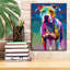 «The Carefree Staffie» par Dean Russo, art mural sur toile-787750479