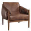 Fauteuil d'appoint avec accoudoirs amovibles en cuir luxueux et moderne de 27,6 po Rashiem-1426660849