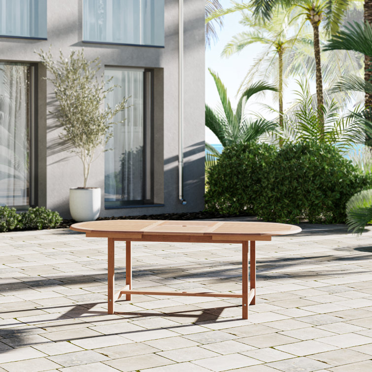 Rafael Teak Oval Extendable Patio Table
