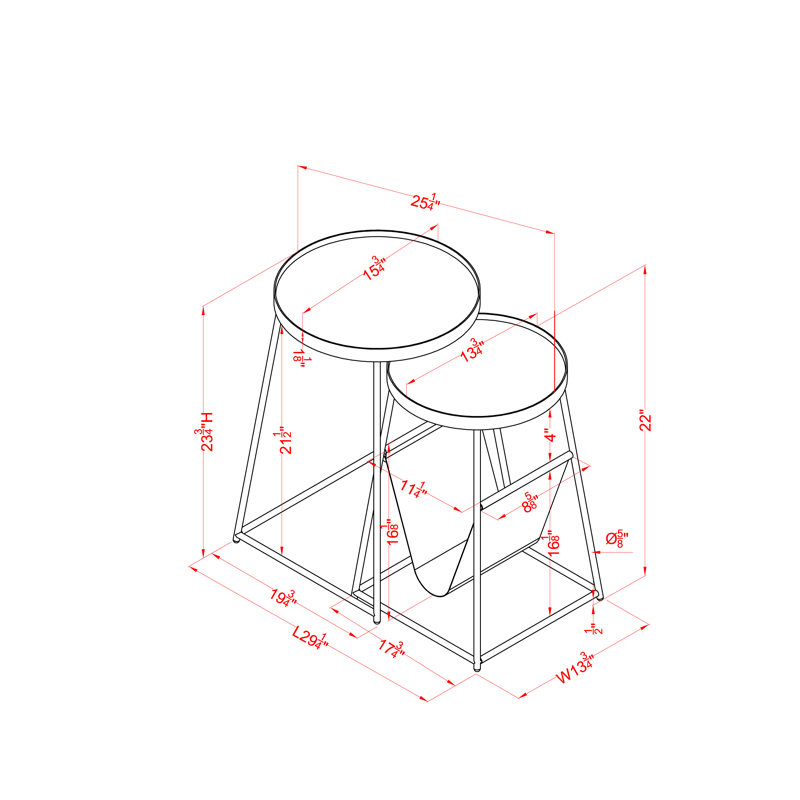Tray Top Nesting Tables