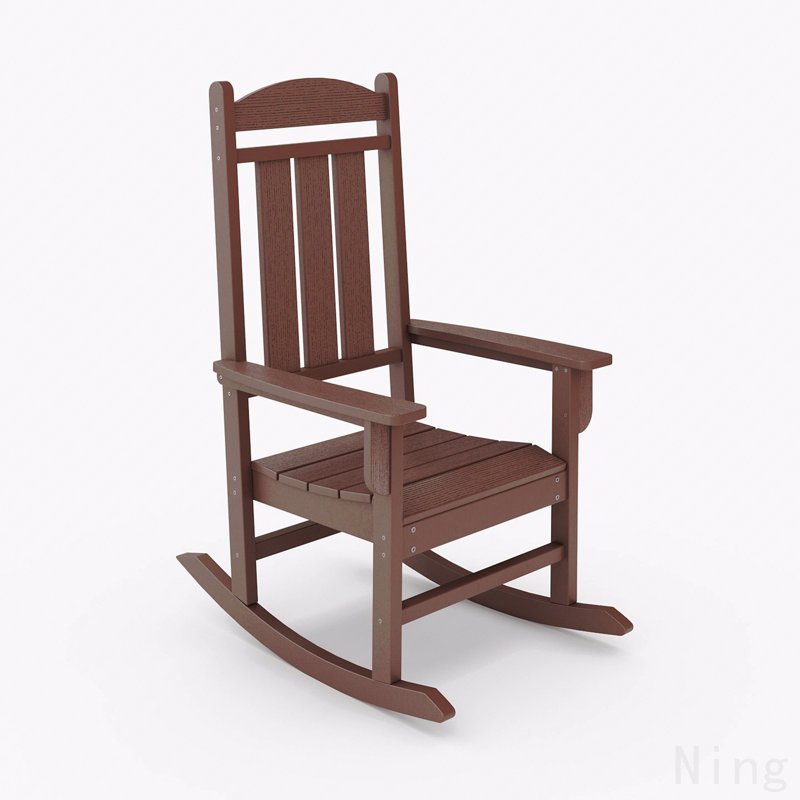 Chaise berçante traditionnelle Pecan, Brun