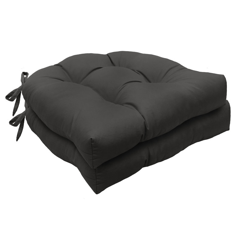 Ebern Designs Chair Pad Cushion, Black