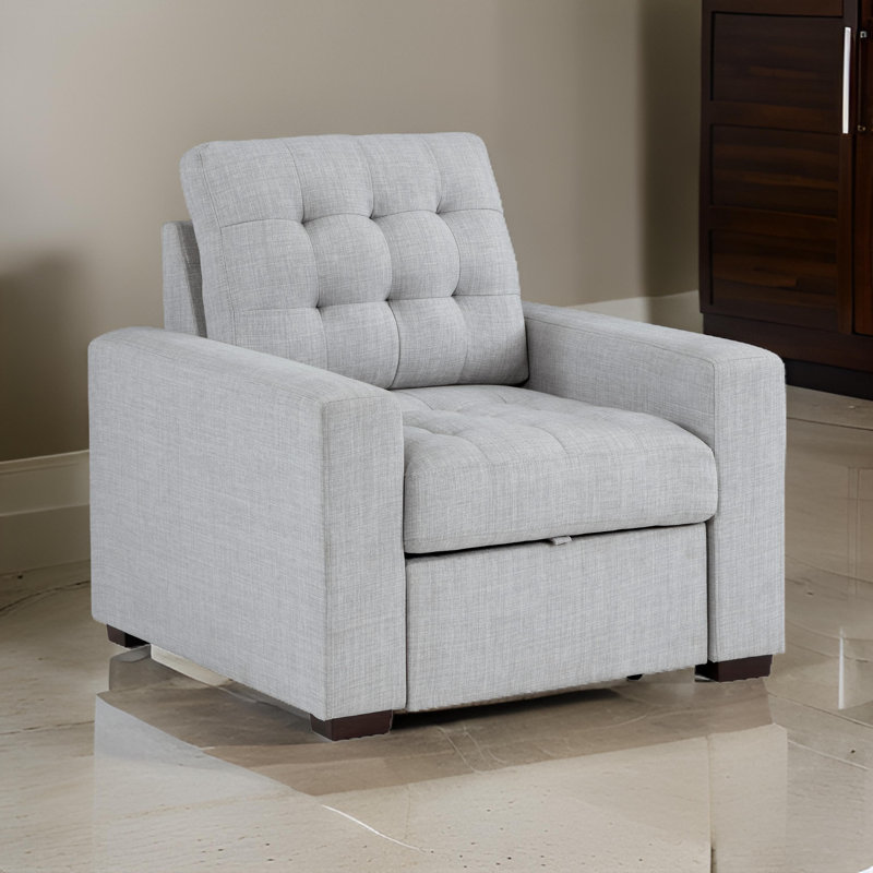 Lelystad Chair, Light Gray Polyester Blend