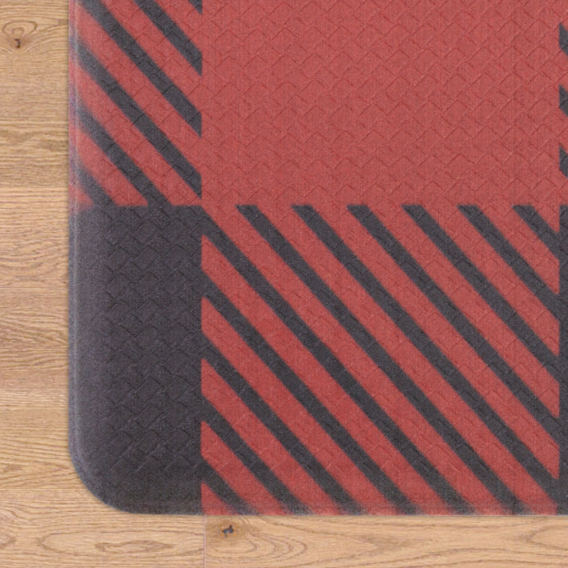 Tapis de cuisine Eddie Bauer, 17,5 po x 48 po, Rouge multi