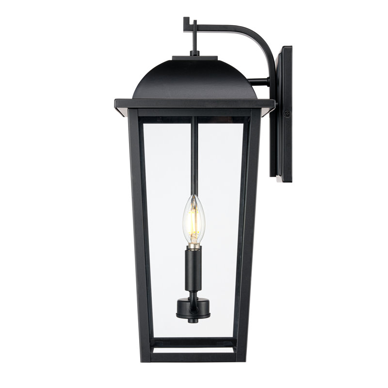 Houston 20.5" High 2-Light Outdoor Wall Lantern Powder Coated Black