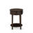 3 Piece Bedroom Set - 1 Queen Size Platform Bed Brown Linen Fabric Padded and Button Tufted Headboard with 2 Wooden Night Stand - Distressed Jacobean Finish Nightstand-127272510