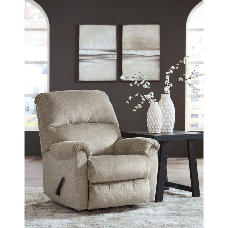Fauteuil inclinable Fiarvale, Polyester beige