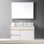 Comptoir de meuble-lavabo 31 po avec pierre dorée, lavabo encastré en céramique, dosseret, pour meuble-lavabo de 30 po de luxe, comptoir fritté de 31 po