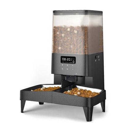 5L Automatic Cat Feeder Automatic for 2 Cats Pet Feeder Timed Cat Feeder for Dry Food 16 Meals
