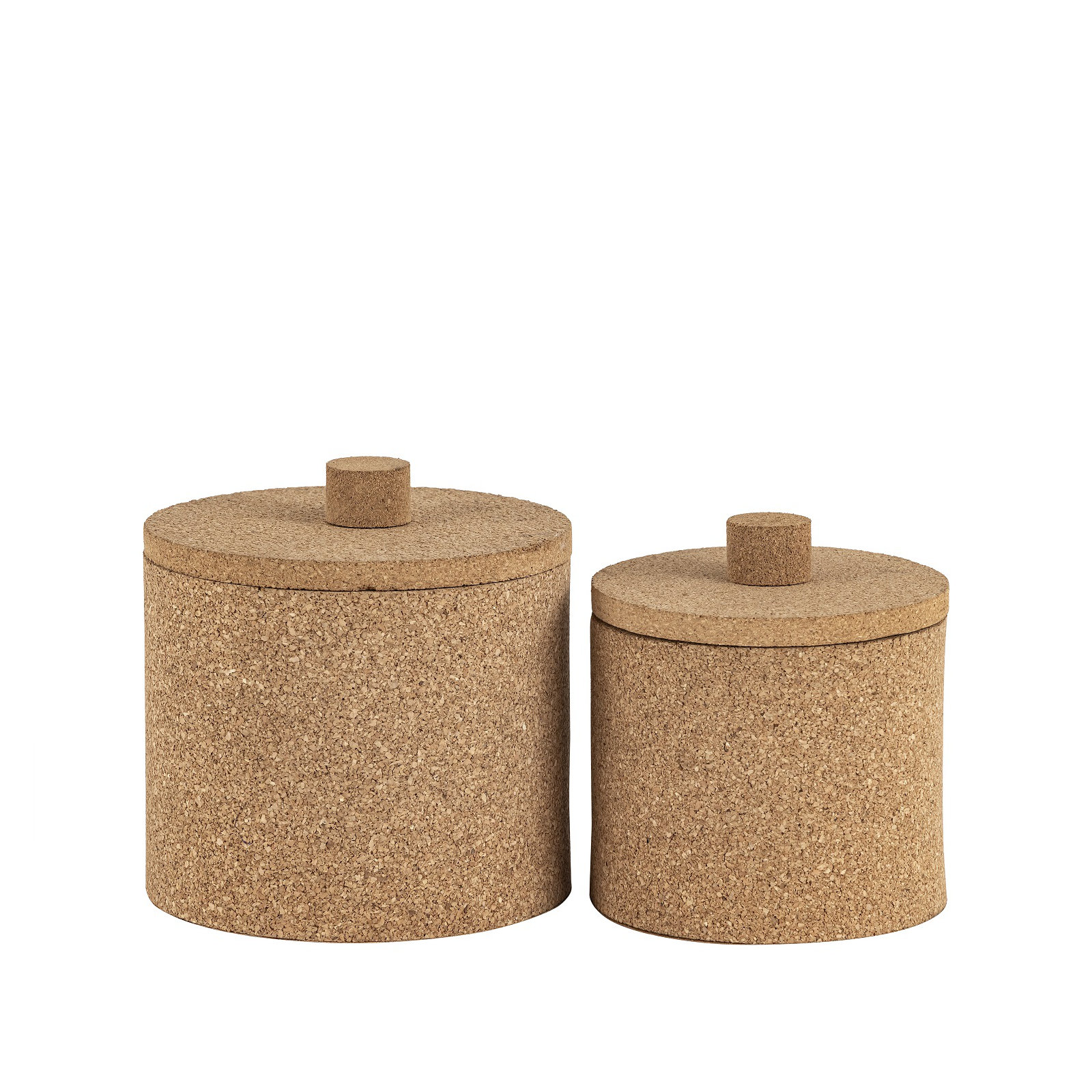 Round Cork Box Lg, 6.25" H x 6.25" W x 6.25" D