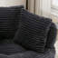 Fauteuil à billes moderne, canapé paresseux rembourré avec coussins et poignée-114236538