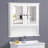Wall Bathroom Storage with Double Mirror Doors-1458618100