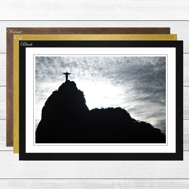 Single Picture Frame Print, Black