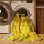 Tapis lavables en machine Merchan Traditional 3081 - jaune-372238884