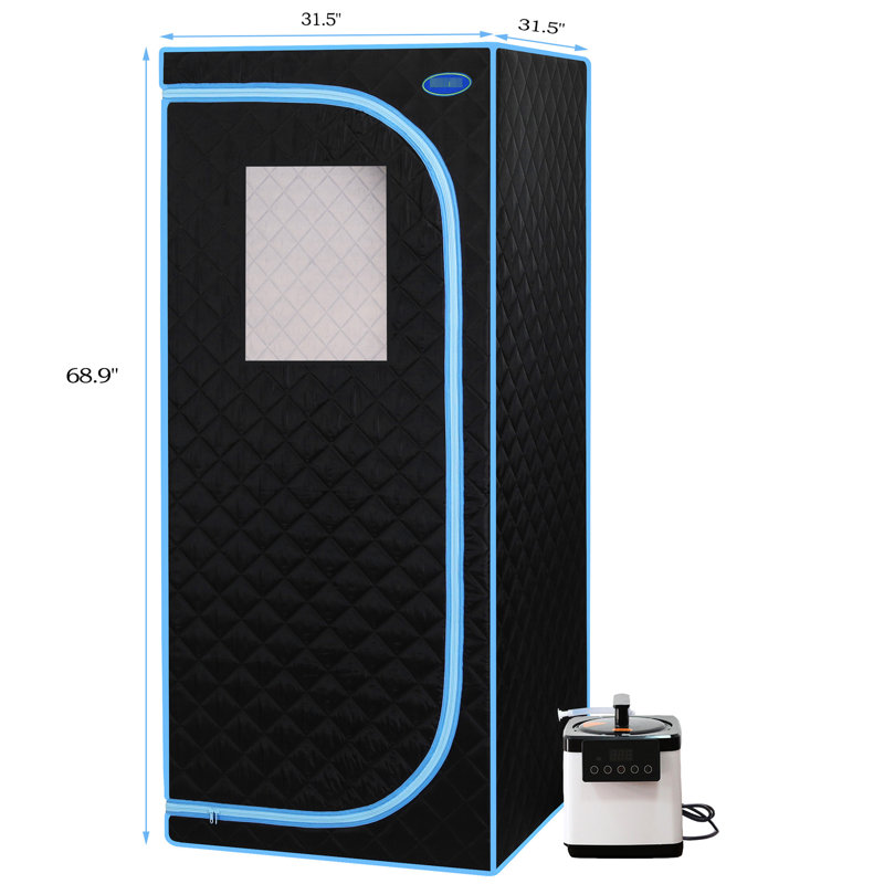 Vapeur pour usage domestique - améliorer la circulation sanguine 12,5 pouces Carton noir Thérapie portable 149F température maximale bleu