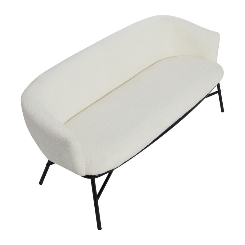 Bowery Boucle Upholstered Couch Bench