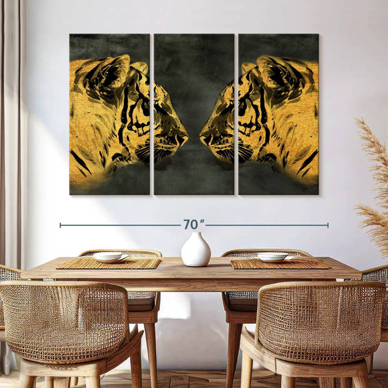 Brampt Golden Tigers, 42" H x 65" W