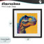 «Vibrant T-Rex Portrait», reproduction encadrée sous verre, conception de Wumples-1538900272-1538900275