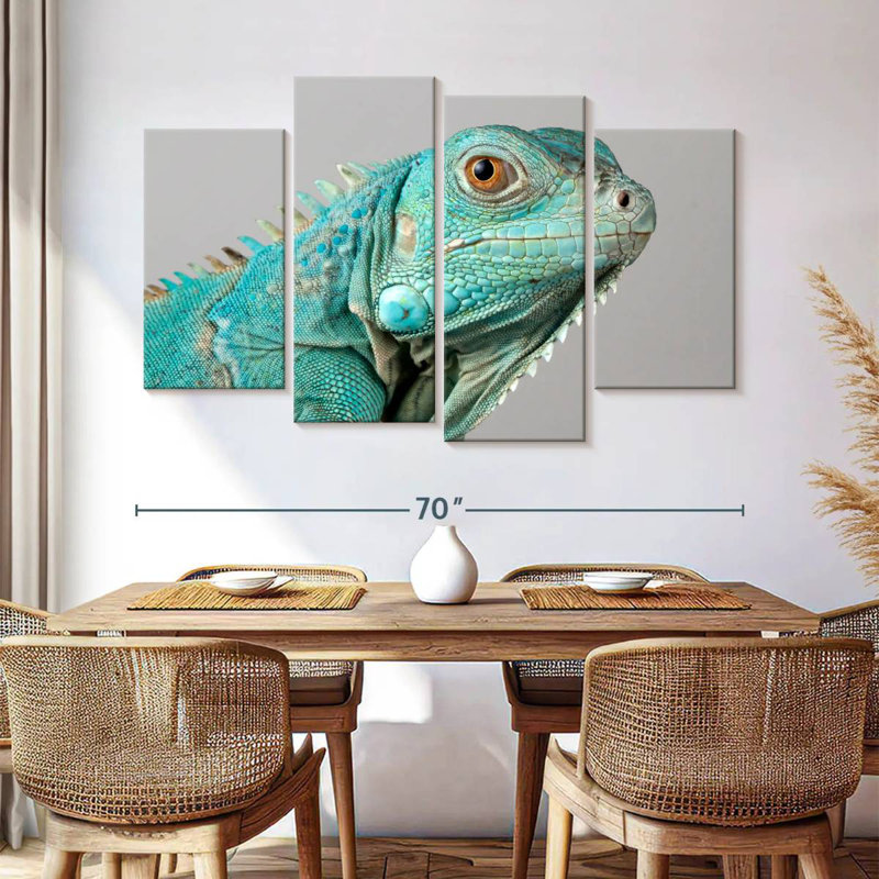 Brampt Blue Iguana, 42'' H x 68'' W